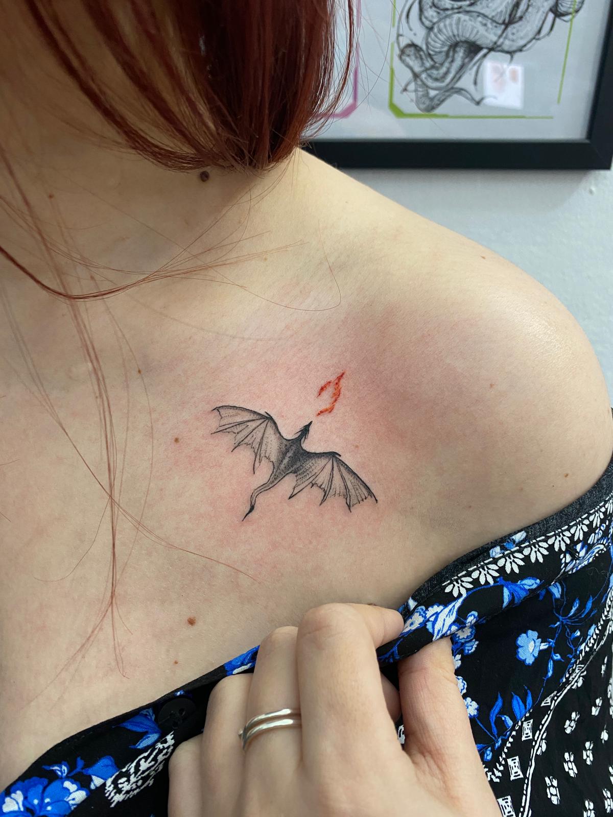 tatuaj dragon, tatuaj pipt, tatuaj color