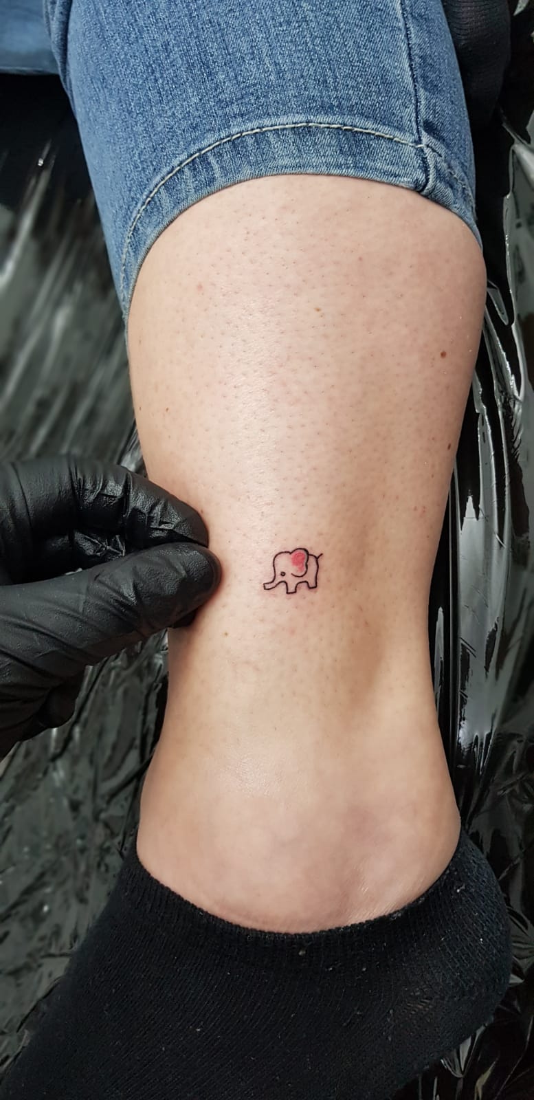 tatuaj elefant, tatuaj color, tatuaj mic